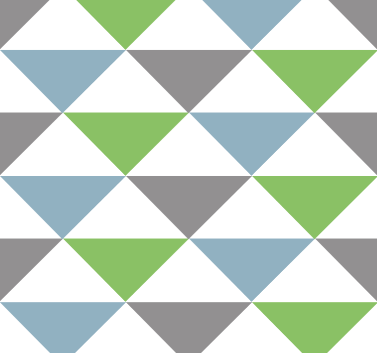 papel de parede escritorio triângulos pastel coloridos - TenStickers