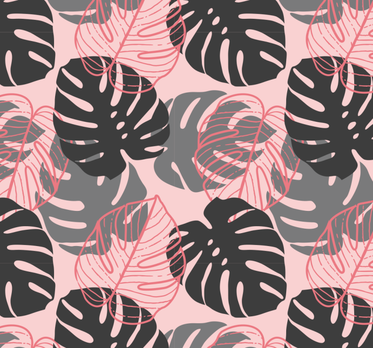 Papel de parede folhas monstro tropical - TenStickers