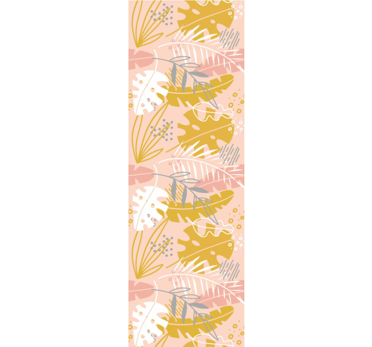 papel de parede flores coleção de folhas tropicais - TenStickers