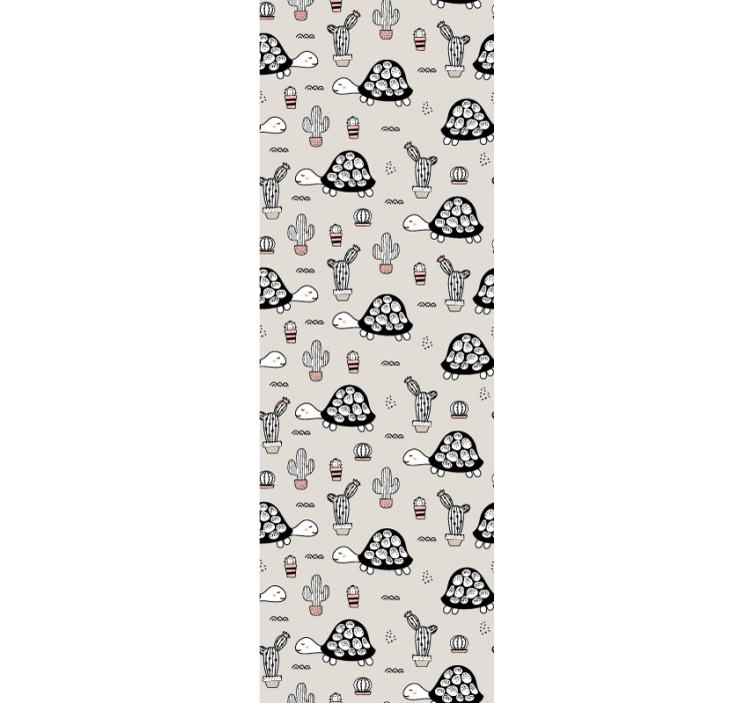 papel de parede animais padrões de tartaruga - TenStickers