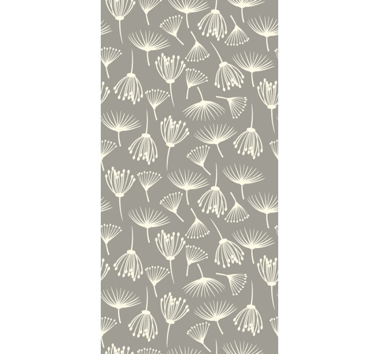 Papel de parede floral dente de leão - TenStickers