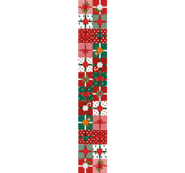 Papel de parede Natal padrões de presentes festivos - TenStickers