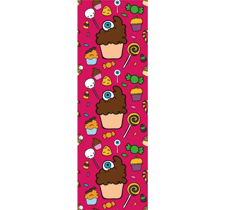 papel de parede quarto de bebé tema de doces - TenStickers