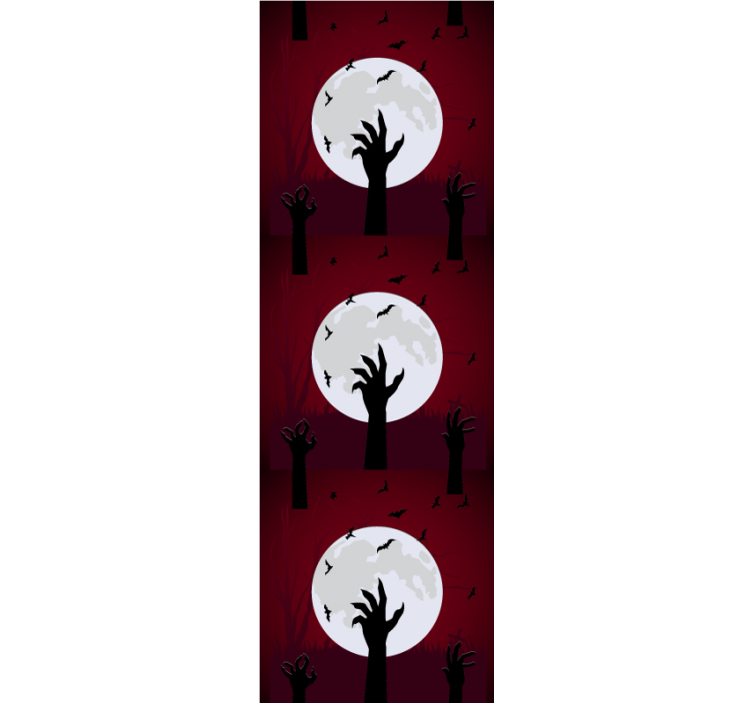 Papel de parede halloween cena assustadora ao luar - TenStickers