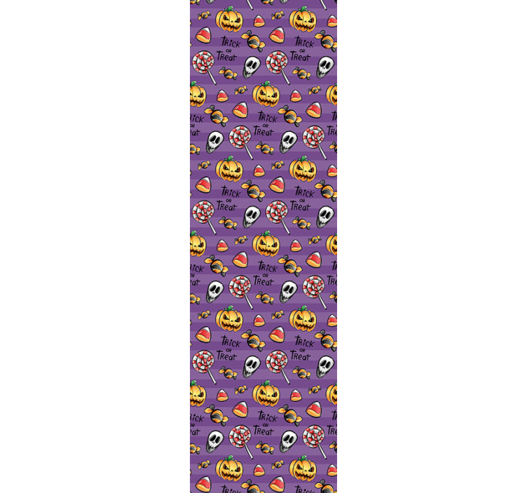 Papel de parede halloween tema de guloseimas assustadoras - TenStickers
