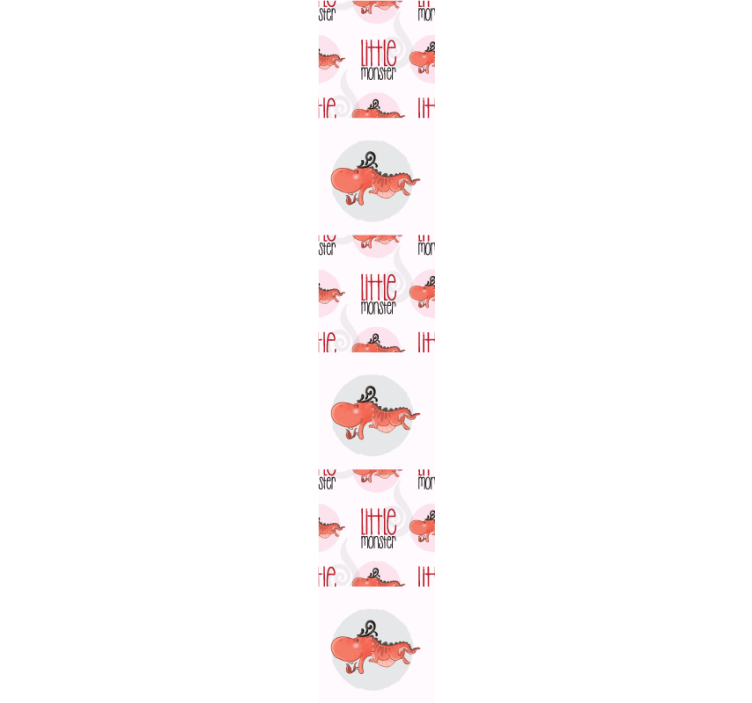 papel de parede animais design de monstrinho - TenStickers