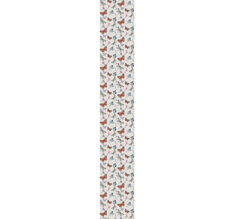 papel de parede borboletas padrão de inseto alado - TenStickers