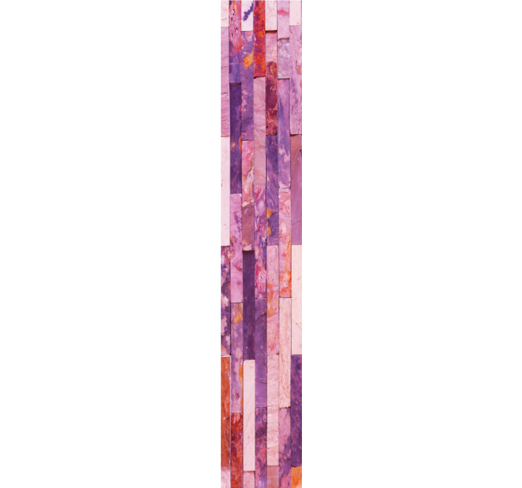 papel de parede tijolo Textura de tijolo rosa - TenStickers