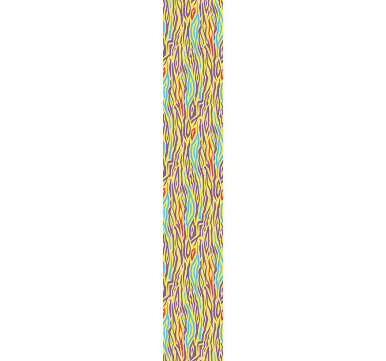 Papel de parede abstracto ondas coloridas - TenStickers