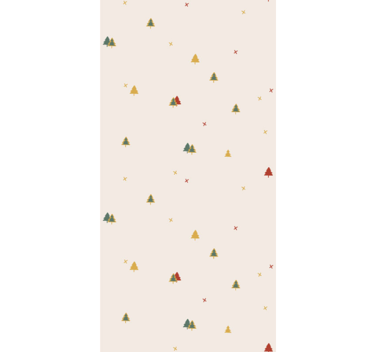 papel de parede para sala árvores de natal elegantes - TenStickers