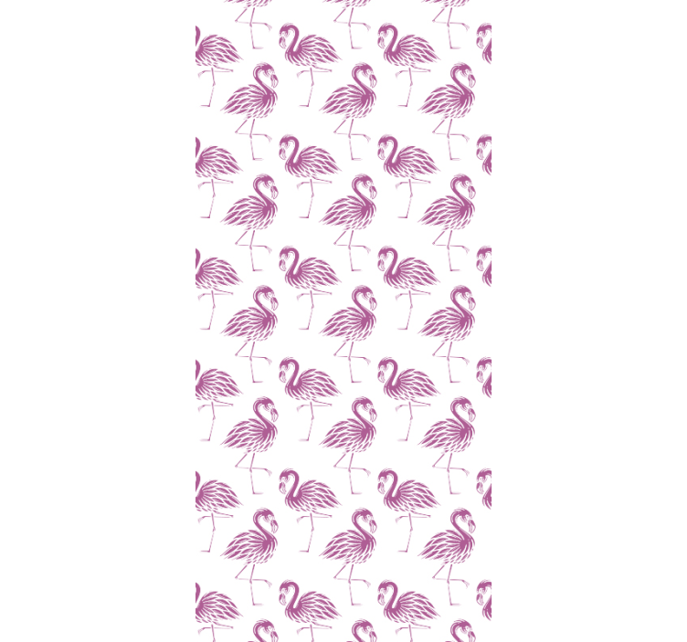 papel de parede animais motivo flamingo - TenStickers