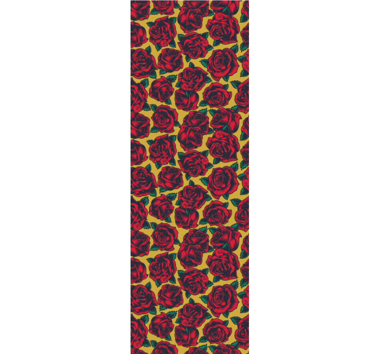 papel de parede flores design estampado rosa - TenStickers