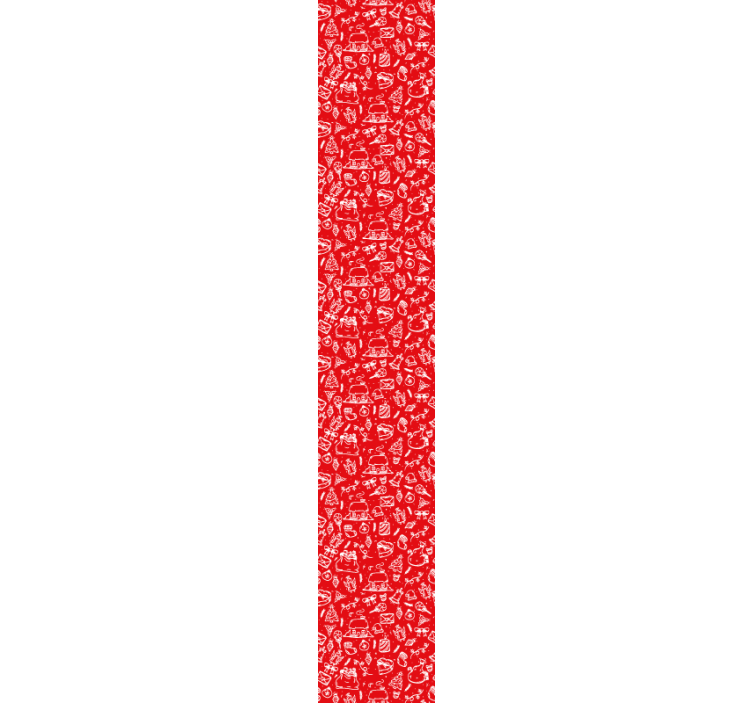 Papel de parede natureza padrão floral vermelho - TenStickers