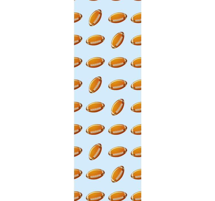 Papel de parede juvenil Bolas de rugby - TenStickers