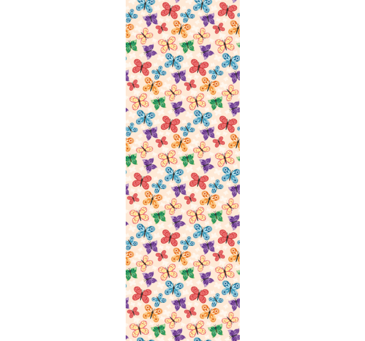 papel de parede borboletas jogo de borboleta colorida - TenStickers