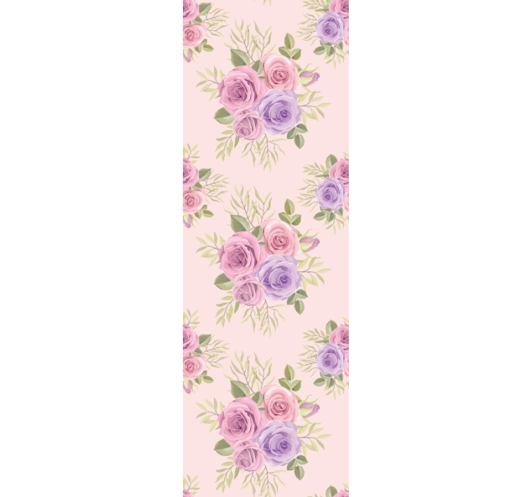 papel de parede flores conjunto floral pastel - TenStickers