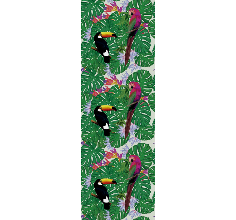papel de parede Padrão de selva - TenStickers