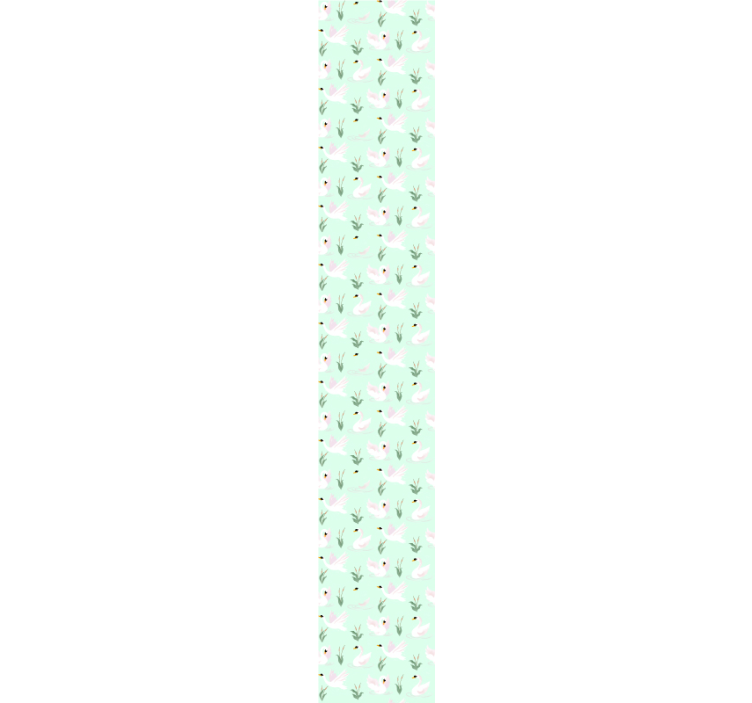 papel de parede animais padrão de cisne - TenStickers
