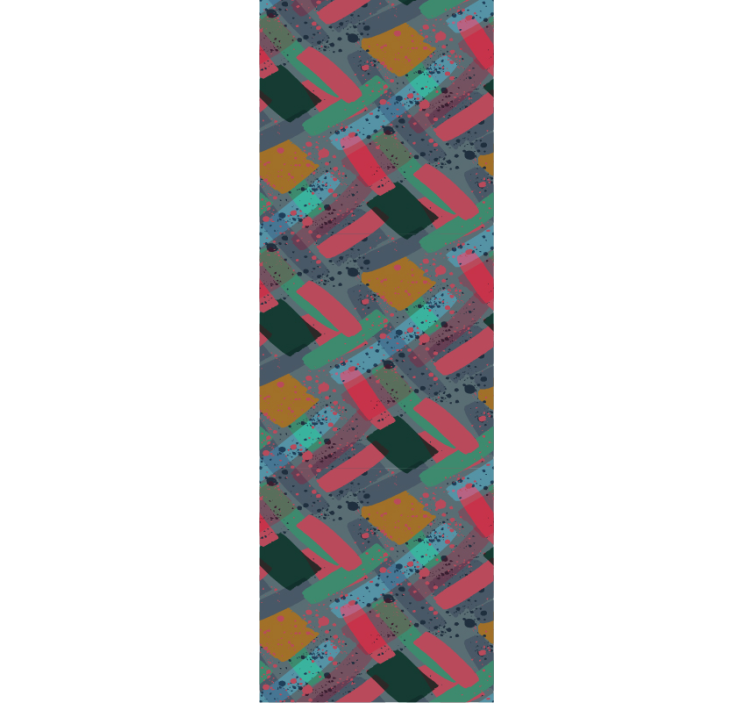 Papel de parede quadrados fusão de padrões - TenStickers