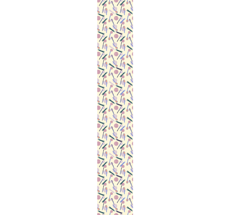papel de parede ornamental motivo de utensílio elegante - TenStickers