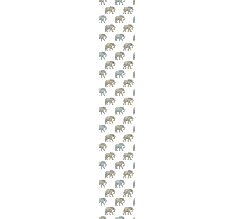 papel de parede infantil Elefantes animais realistas - TenStickers
