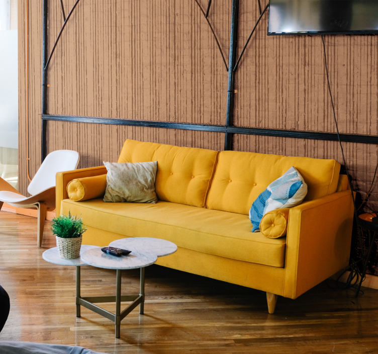 Papel de parede vintage riscas verticais - TenStickers