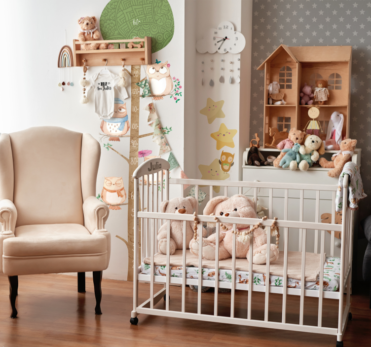 Papel de parede estrelas simplicidade de padrão de estrela - TenStickers