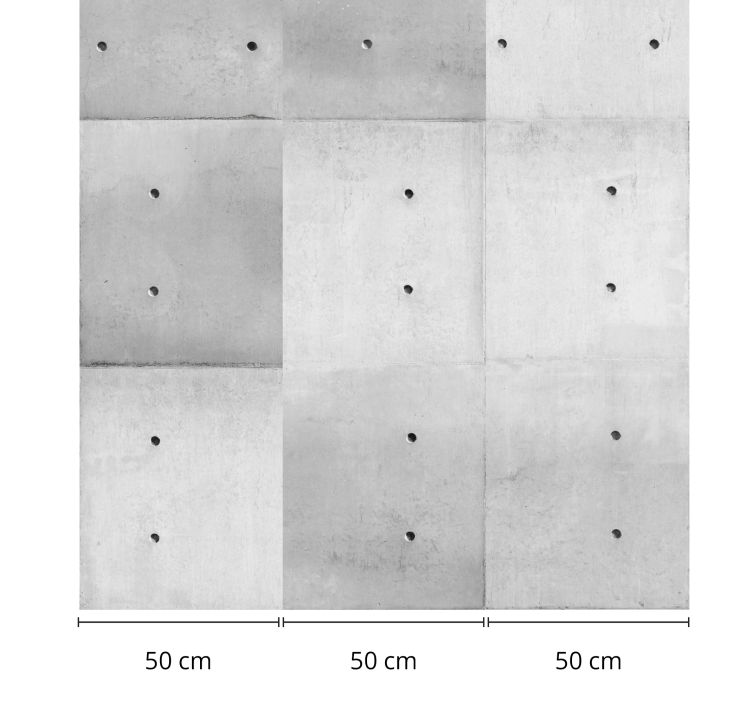 papel de parede betão O charme do concreto - TenStickers
