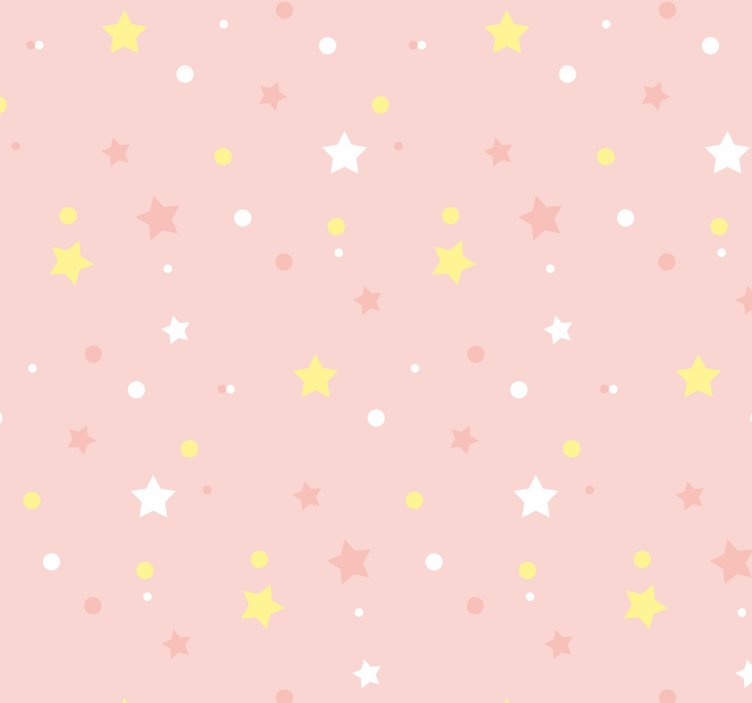papel de parede estrelas Estrelas de fundo rosa - TenStickers