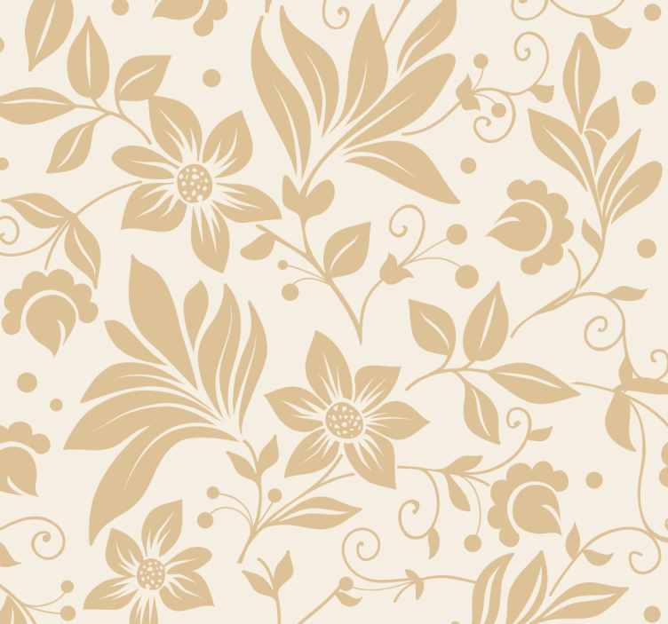 Papel de parede floral Sonho dos 70's - TenStickers