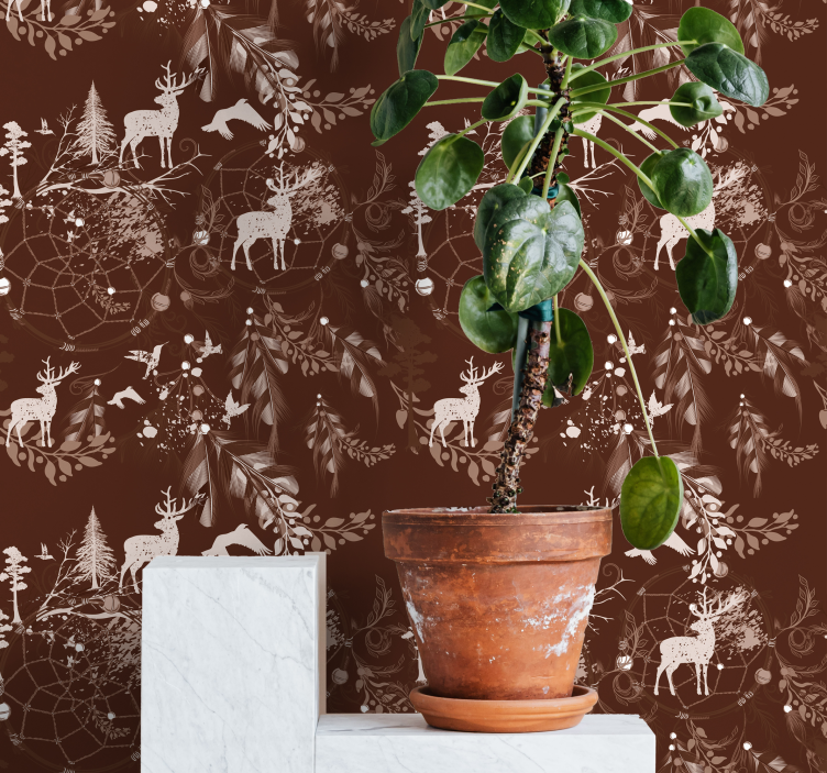 papel de parede animais criaturas da floresta - TenStickers