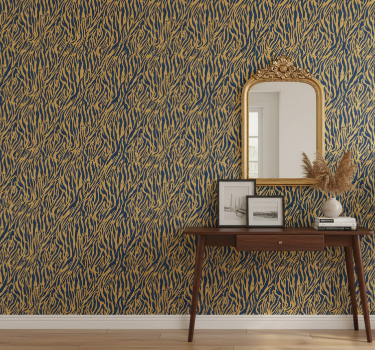 Papel de parede animais conceito listras de zebra - TenStickers