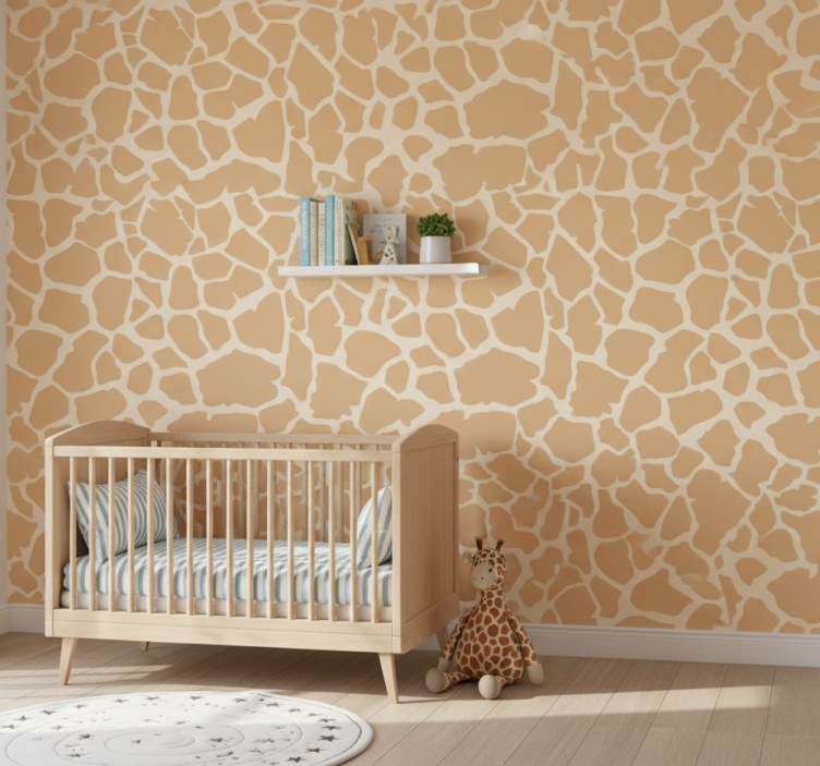 Papel de parede animais estampa de girafa - TenStickers