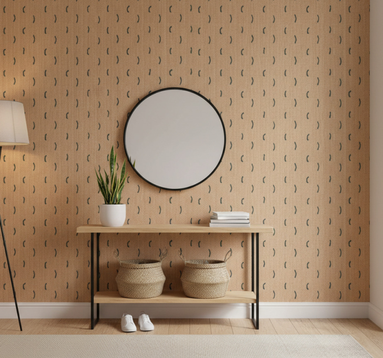 Papel de parede animais imitação juta bege - TenStickers