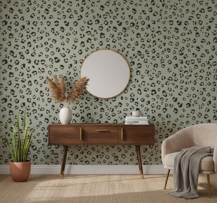 Papel de parede animais pele de onça - TenStickers
