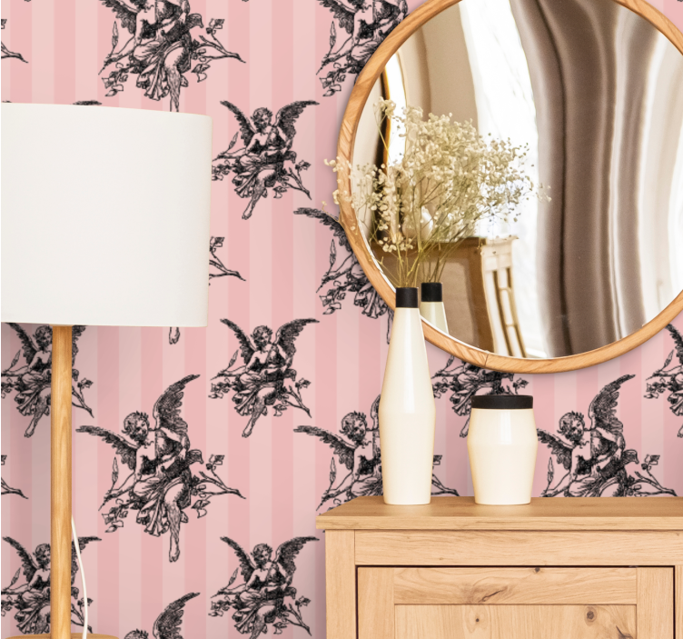 papel de parede barroco anjos barrocos - TenStickers