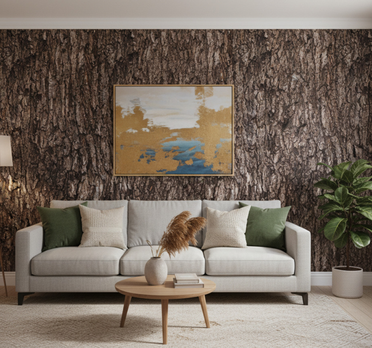 Papel de parede árvores casca de árvore realista - TenStickers