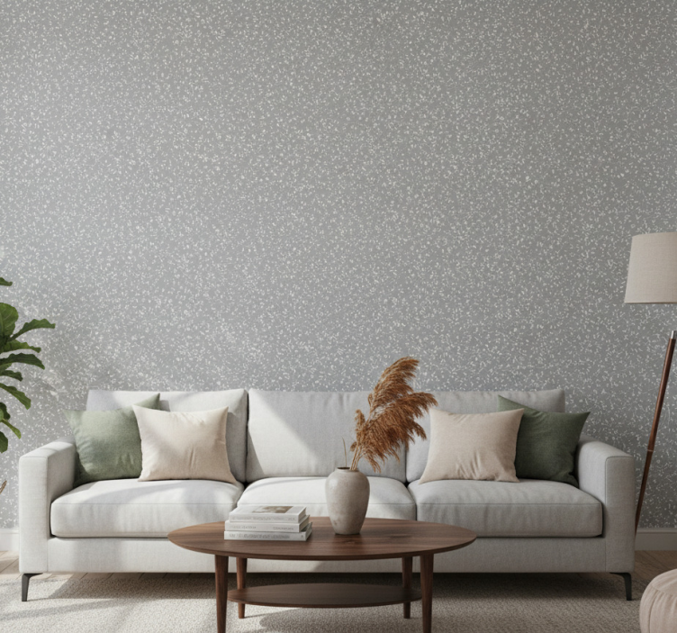 Papel de parede árvores padrão desenho natural - TenStickers