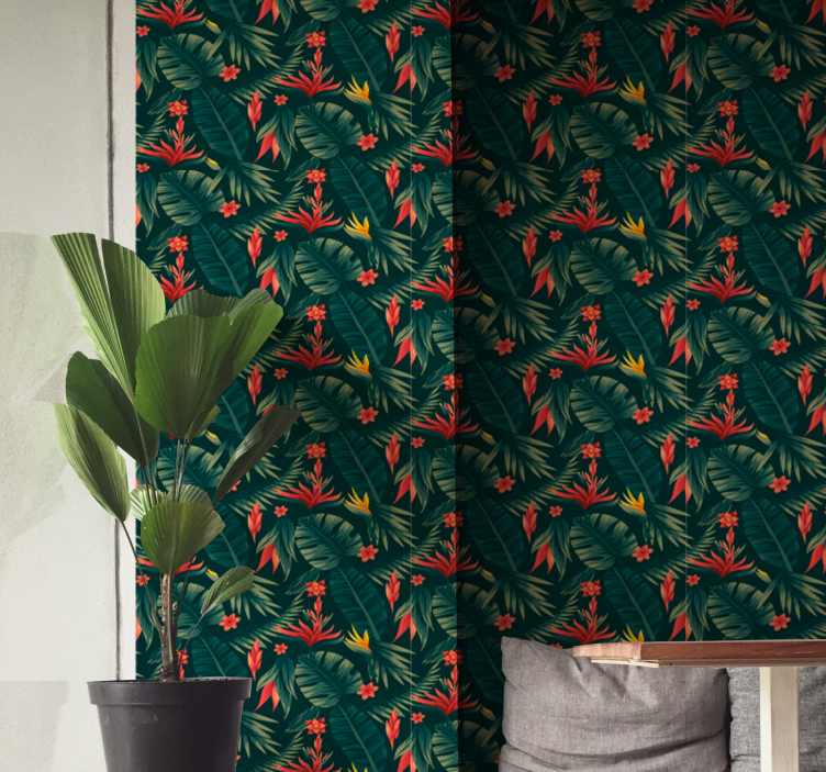 Papel de parede natureza flora tropical - TenStickers