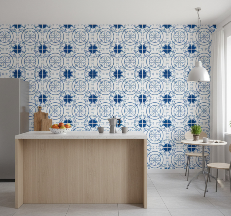 Papel de parede azulejo recordações da grécia - TenStickers