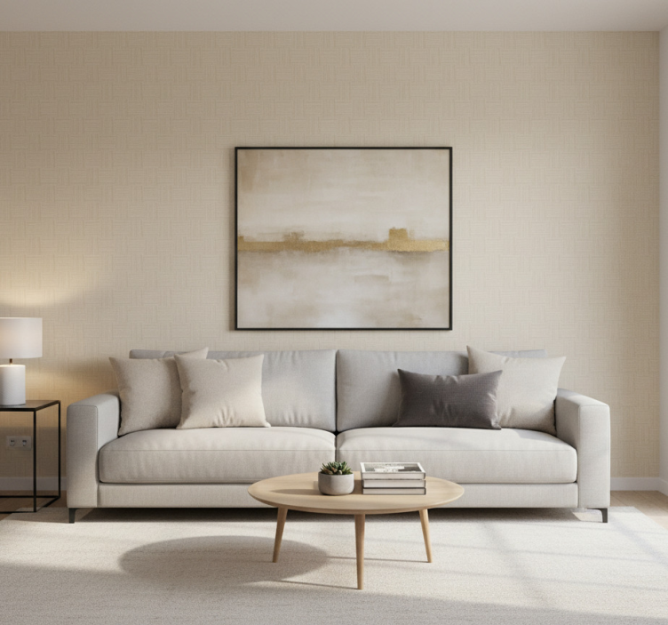 Papel de parede beje textura lisa - TenStickers