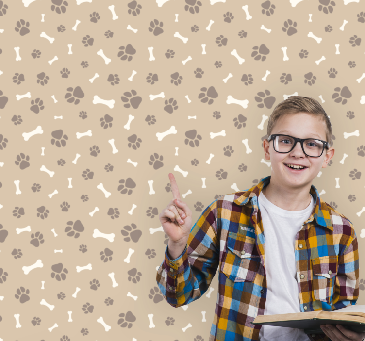 Papel de parede cães silhuetas caninas - TenStickers