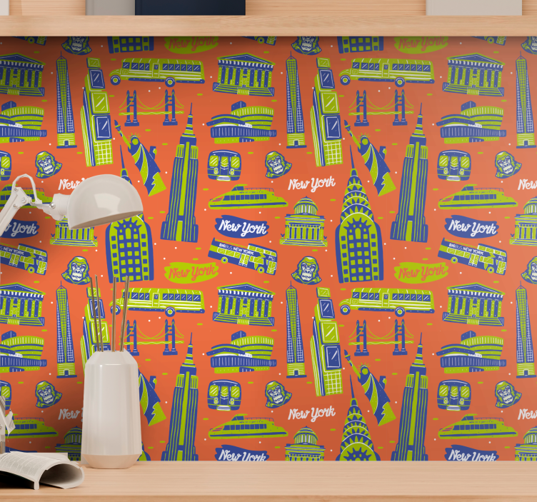papel de parede Nova York marcos urbanos - TenStickers