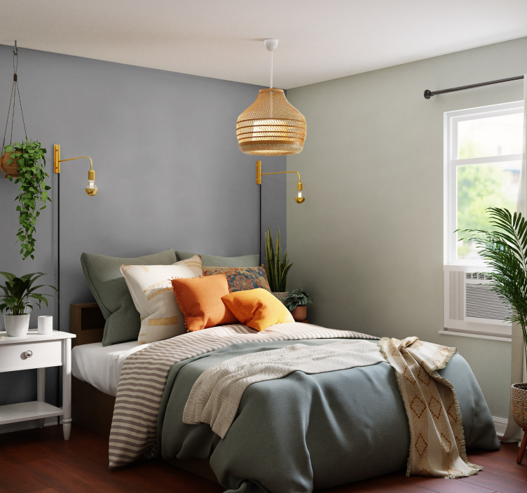 Papel de parede cinzento simples - TenStickers