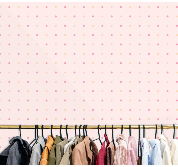 Papel de parede círculos e bolinhas padrão delicado - TenStickers