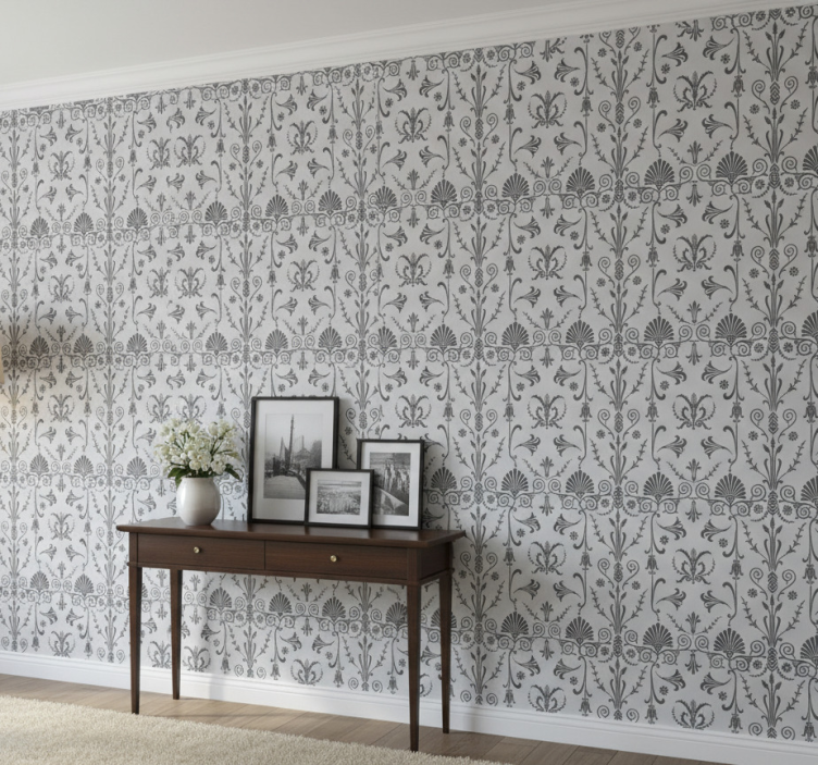 Papel de parede corredor arranjos botânicos elegantes - TenStickers