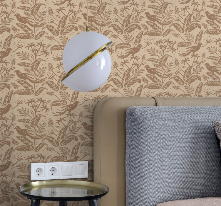 papel de parede floral encantamento botânico - TenStickers