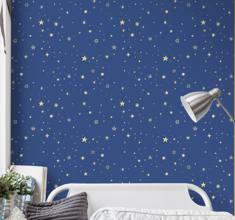 Papel de parede estrelas inspiração noite estrelada - TenStickers