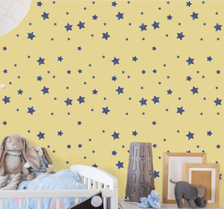 Papel de parede estrelas motivo noite estrelada - TenStickers