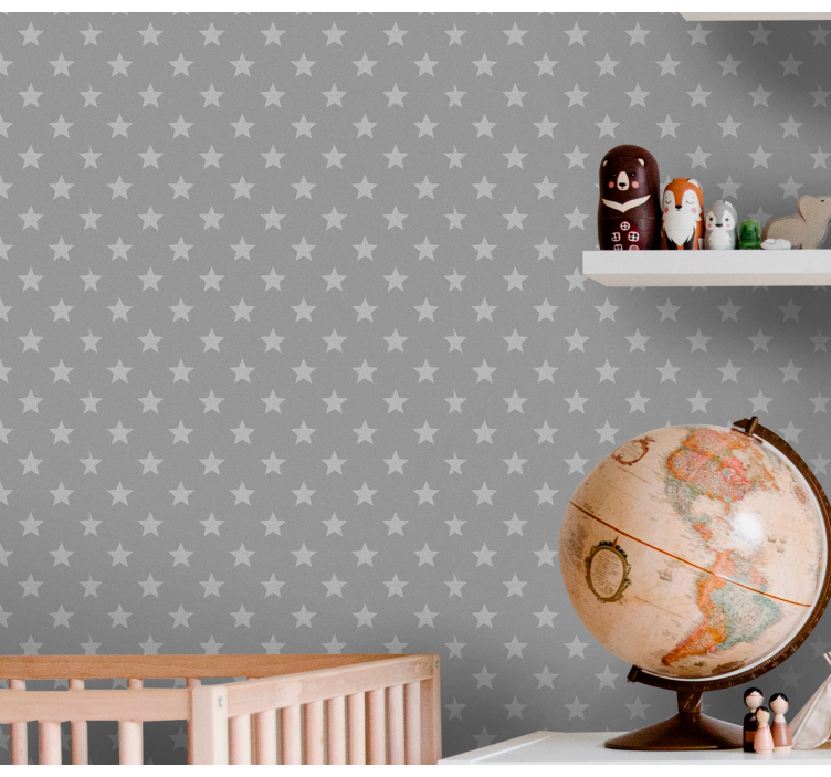 Papel de parede estrelas simplicidade de padrão de estrela - TenStickers